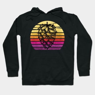 Retro sunset Hops Beer IPA Hoodie